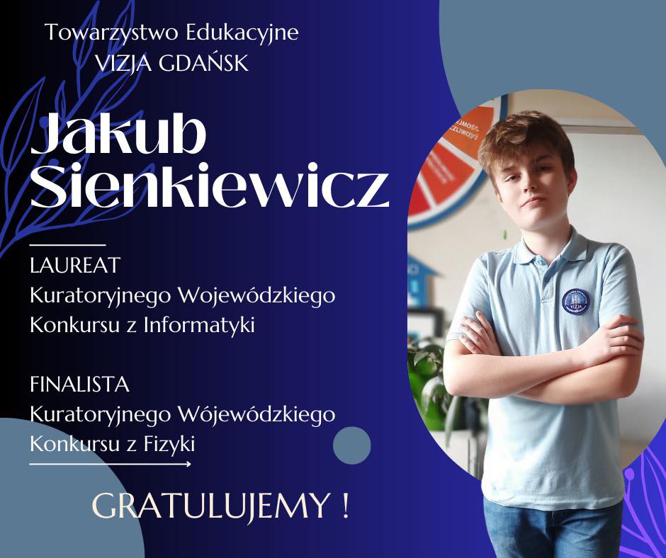 Laureat Wojewódzkiego Konkursu Kuratoryjnego